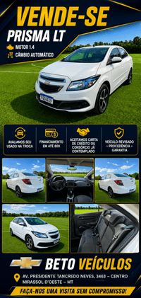 GM - Chevrolet Prisma Sed. Maxx/ Lt 1.4 Econof. 2015 — foto 1