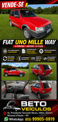 Fiat Uno Mille Way Economy 1.0 F. 2012 — foto 1